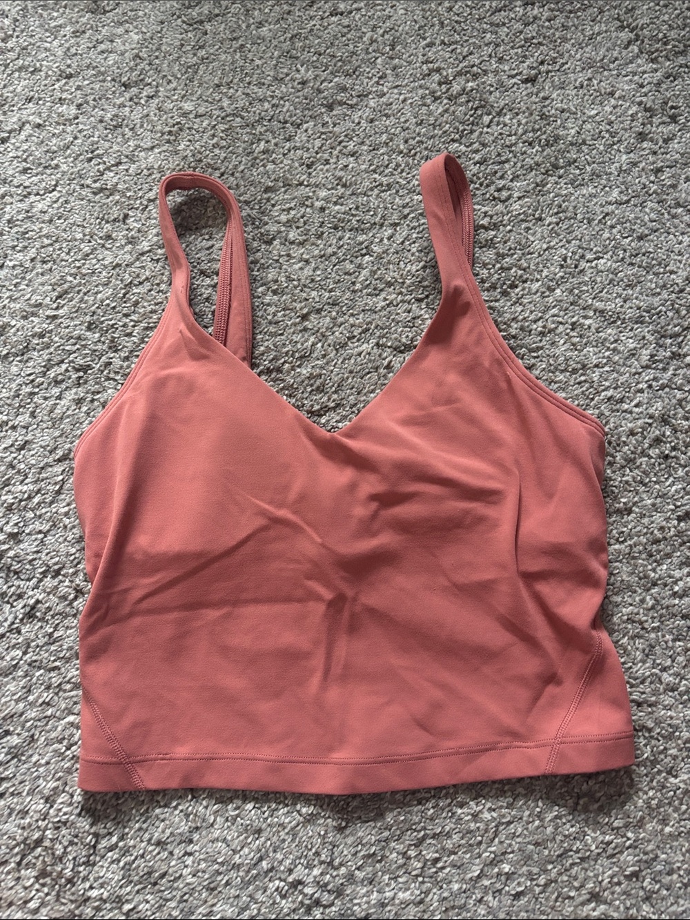 lululemon athletica V-Neck Bralette Tank — Dusty Coral